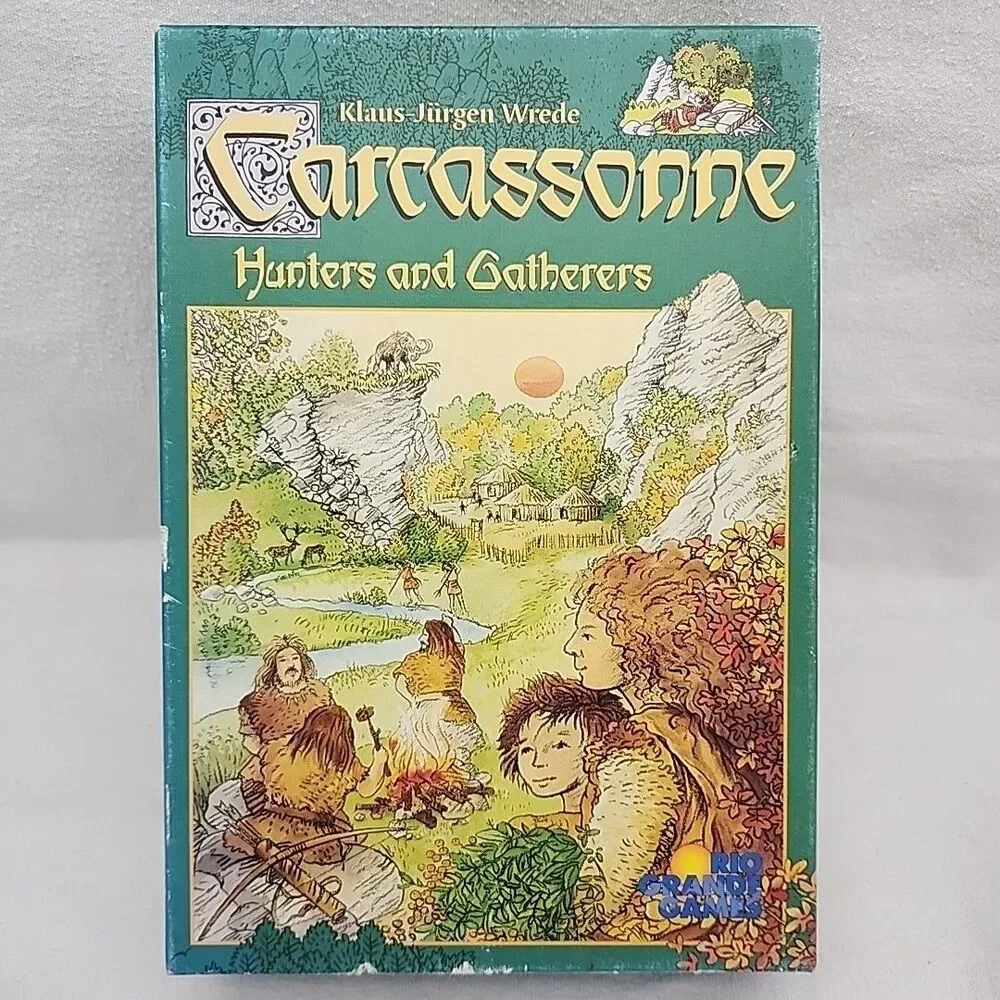 Game Carcassonne Hunters and Gatherers Board Original 2002 Edition Gluck NEW